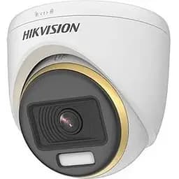Камера Hikvision 2 Мп TVI/AHD/CVI/CVBS ColorVu з видимим підсвічуванням DS-2CE70DF3T-PF (3.6мм)