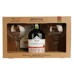 Джин Maredsous Distillery Invictus 40% 0.5 л з двома келихами в подарунковій упаковці - мініатюра 2