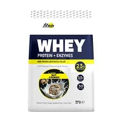 Протеин сывороточный FitWin Whey Protein + Enzymes Nut Cookies 900 г