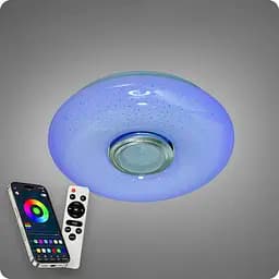 Люстра світлодіодна 517 Dlight RGB з пультом і колонкою 45Вт Білий (02146) - мініатюра 5