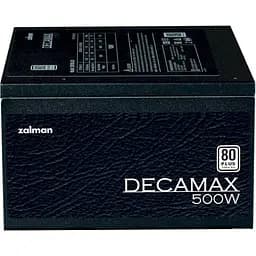 Блок живлення 500 Вт, Zalman Decamax, Black, 80 Plus, Active PFC, 12 см HDB, 3xMolex/4xSATA/2x6+2-pin/1x4+4-pin/1x20+4-pin, захист OPP/OVP/UVP/SCP, ATX V2.31 - мініатюра 5