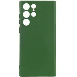 Чехол Silicone Cover Lakshmi Full Camera (AA) для Samsung Galaxy S25 Ultra Зеленый / Dark green