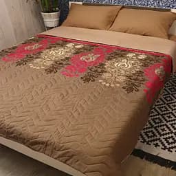 Стьобане покривало-підковдра LightHouse 4 сезони Eftelya бязь голд 200х220 см коричневе (3500_2.0LH_п)