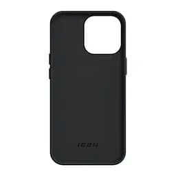 Силиконовый чехол для Apple iPhone 13 Pro, ICON2 Case, черный, противоударный, панель, защита всего корпуса, матовая поверхность Soft Touch, выступает над дисплеем, совместим с защитными стеклами и пленками, с микрофиброй, ArmorStandart (ARM60601) - мініатюра 2