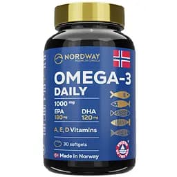 Nordway OMEGA-3 Daily 1000 мг в мягких капсулах №30