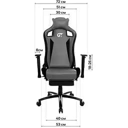 Геймерське крісло GT Racer X-5108 Black [125648] - мініатюра 14