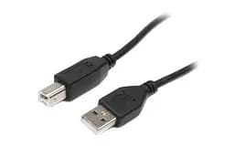 Кабель USB 2.0 AM - USB BM, 1.8 м, чорний, Maxxter (U-AMBM-6)