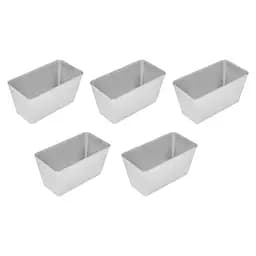 Форма хлібна для випічки стандартного хліба у вигляді цеглинки Л7 алюміній (22х11х11.5 см) 5, Полімет Сірий 86432