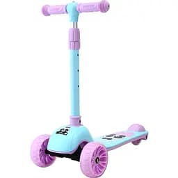 Самокат Daddychild HD-007-Blue с подсветкой колес голубой (HD-007-Blue)