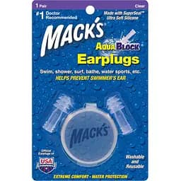 Беруші Mack's Aquablock прозорі 1 пара