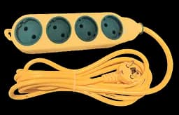 Подовжувач 8 гнізд / 3 метри 2-х сторонній ПВС 2х1 ГОСТ негорючий Lumano