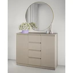 Комод в спальню MebelStar Нео 2Д4Ш 120x43x98 см Кашемир (MBS-1063)