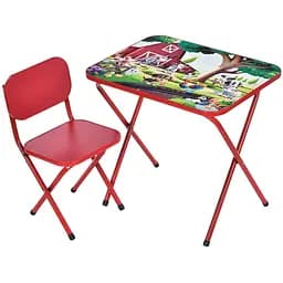 Детский столик складной со стульчиком Bambi M 5966-3 красный