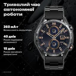 Смарт-годинник Smart watch Haylou Solar 5 з функцією голосового виклику, дзвінки по Bluetooth HD-дисплей моніторинг здоров'я та AMOLED-дисплеєм 1.43" Silver - мініатюра 11