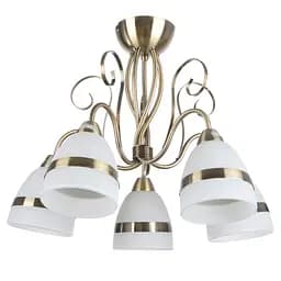 Люстра стельова Brille класична E14 60W BZ (LK-154C/5)