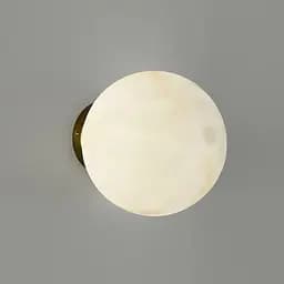 Бра-кулька Line F з імітацією мармуру з латунним корпусом Ø18 см Арт. WSG17-180