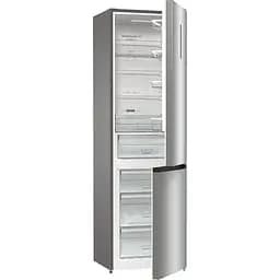 Холодильник із нижньою морозильною камерою Gorenje NRK6202EBXL4 200х60х60см 2 двері 235(96) л А++ NoFrost+ LED дисплей чорний (NRK6202EBXL4) - мініатюра 2