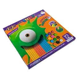 Пластилін 12 кольорів, 240 г, ZB.6224 SMART Line ZiBi, в коробці (4823078931986)