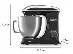 Тістоміс міксер планетарний Zeegma PLANEET CHEF BLACK 2200 Вт - мініатюра 8