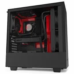 Корпус NZXT H510 Black/Red (CA-H510B-BR) Без БП Б/в