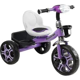 Дитячий триколісний велосипед Best Trike BS-27102 з фарою та кошиком фіолетовий