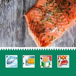 Пакети для вакууматора рифлені в рулоні 28x500 см гофровані для вакуумного пакувальника - мініатюра 5