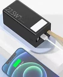 Зовнішній акумулятор Повербанк 50000 mAh WUW Y500 22.5W з ліхтариком (Black&White) - мініатюра 3