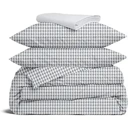 Комплект постільної білизни Cosas Houndstooth CS4 Євро сірий (TweedGreyWhite_El-01White_200)