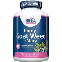 Натуральна добавка Haya Labs Horny Goat Weed + Maca 90 таблеток