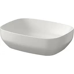 Умивальник на стільницю Cersanit Larga прямокутний 50x38 світло-сірий матовий K677-059