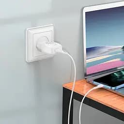 Адаптер мережевий HOCO Lightning cable single port charger set C96A чорний - мініатюра 3