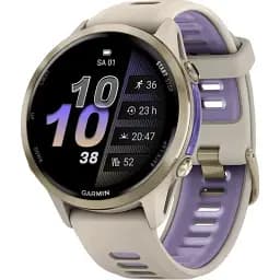 Смарт-годинник Garmin Forerunner 970 Soft Gold Titanium w. French Gray C. and French Gray/T. Indigo Band (010-02969-02/12/62)