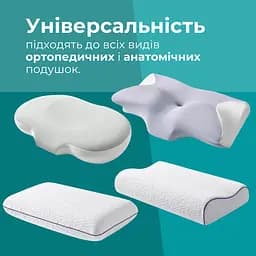 Набір наволочок Ideia для ортопедичних та анатомічних подушок 60х40х16 см 2 шт. темно-сірий (8-36301*003) - мініатюра 4