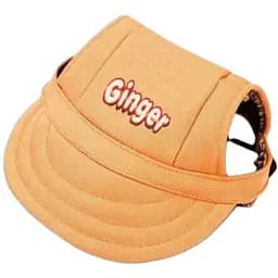 Кепка Ginger для тварин L помаранчева з регульованою затяжкою ОГ-45 см