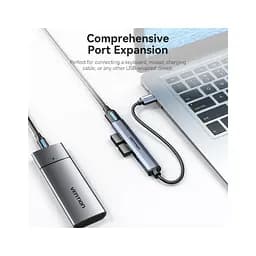 Концентратор Vention USB 3.0 to 1xUSB 3.0 + 3xUSB 2.0 0.15m gray (CKOHB) - мініатюра 7