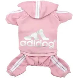 Костюм для тварин Ginger XS Adidog спорт рожевий Д-28 ОГ-19 см до 1.5 кг