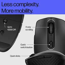 Комп'ютерна миша HP 690 Rechargeable BT чорний teh0014077 - мініатюра 4