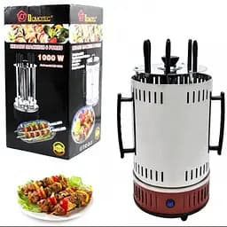 Електрошашличниця Domotec BBQ, на 6 шампурів, потужність 1000 Вт, з обертанням шампурів, з кожухом - мініатюра 4