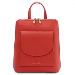 Небольшой женский кожаный рюкзак Tuscany 23.5х28х9.5 см sum0028651