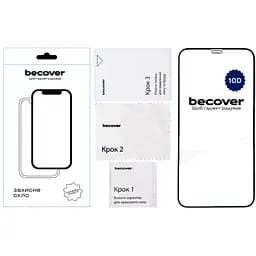 Скло захисне BeCover Apple iPhone 12 Pro 10D Black (711512) - мініатюра 2