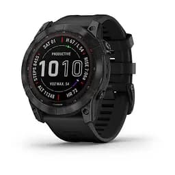 Смарт-часы Garmin Fenix ​​7X Sapphire S. Black DLC Titanium w. Black Band (010-02541-22/23)