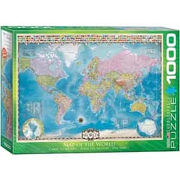 Пазл EuroGraphics Карта мира, 1000 элементов (6000-0557)