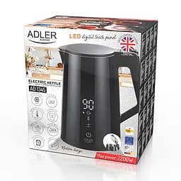 Електрочайник з LED регулятором температури 1.7л Adler AD 1345 - мініатюра 9