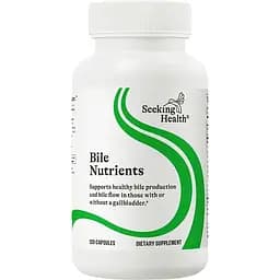 Поживні речовини для жовчного міхура Seeking Health Gallbladder Nutrients Supports Bile Production & Flow 120 вегетаріанських капсул