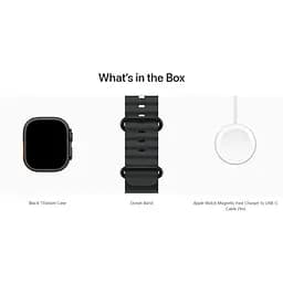 Смарт-годинник Apple Watch Ultra 2 49mm Black Titanium Case with Black Ocean Band (MX4P3) [114880] - мініатюра 4