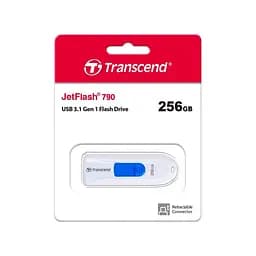 USB флеш накопичувач Transcend 256GB JetFlash 790 White USB 3.1 (TS256GJF790W) - мініатюра 5