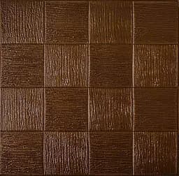 Самоклеюча декоративна 3D панель Loft Expert коричневе плетіння 700x700x5 мм