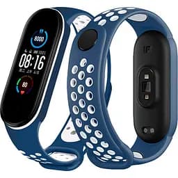 Ремінець Nike Sport Mi Band 5/6 Dark Blue/White - мініатюра 1