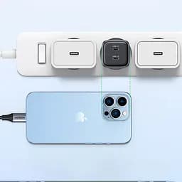 Зарядний пристрій 2xUSB 45W (2xUSB-C) Gan PD 25W+20W, CD294 Ugreen Сірий - мініатюра 5