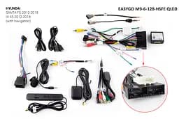 Штатна автомагнітола EasyGo M9-6-128-HSFE QLED Hyundai Santa Fe, iX-45 2012-2018 - мініатюра 2